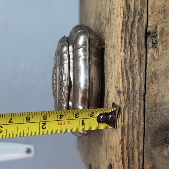 Vintage Italian Vera Lucino Silver Plated Trinket Jewelry Box - Picture 10 of 10